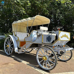 La princesse du cheval de la reine populaire monte un carrosse de mariage tiré par des chevaux de style royal européen pour des visites touristiques - Product Image 4