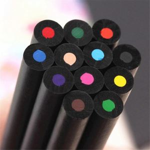 X911-1 Ensemble de crayons de couleur personnalisés pour enfants, vente chaude, fabriqués en usine, crayons Polychromos en bois personnalisés HB, 12 crayons de couleur - Product Image 4
