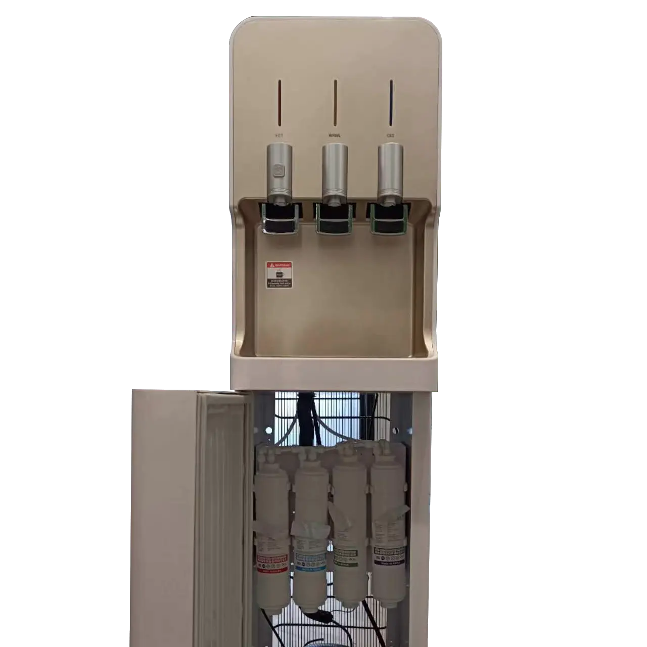 Dọc thẩm thấu ngược nóng lạnh nước quả với CE chứng nhận máy nén làm mát Dispenser