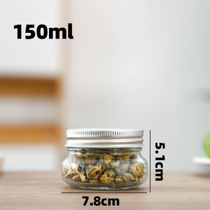 Tarro de cristal cuadrado y redondo con tapón de rosca para el almacenamiento de alimentos, conservas, encurtidos y mermelada, botella de conservas sellada - Product Image 4