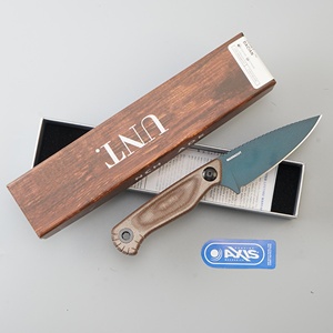 Cuchillo de Camping de Hoja Fija, Acero Inoxidable, Punta Caída, Mango de Micarta, Borde Dentado, Cuchillo de Supervivencia para Exteriores, Paquete de 2 - Product Image 3