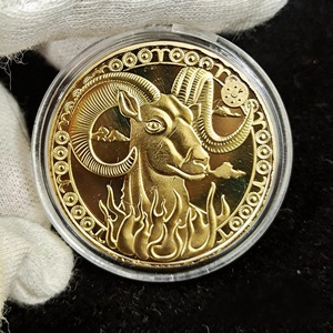 Monedas Conmemorativas del Zodiaco de Alta Calidad en Oferta, Monedas Chapadas en Oro de Doble Cara, Monedas Conmemorativas del Tarot con Diseño del Sol - Product Image 5