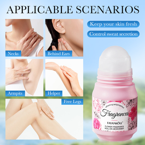 FAYANKOU – Déodorant anti-transpirant portable naturel et biologique à bille, parfums floraux pour le corps, pour femmes et hommes - Product Image 5