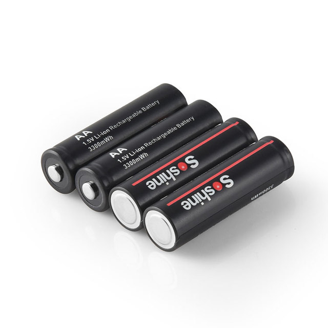 Soshine Li-ion AA/HR6 Rechargeable Battery 1.5V 3300mWh High Capacity for B Link Camera