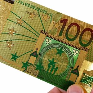 Billet de banque commémoratif plaqué or 24 carats de 1000 <span class=keywords><strong>euros</strong></span>, non destiné à la circulation, cadeau de collection - Product Image 5