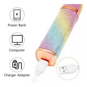 เครื่องกำจัดขนคิ้วแบบชาร์จได้แบบพกพามีสองหัวที่โกนและเครื่องสำอางไม่เจ็บง่าย - Product Image 5