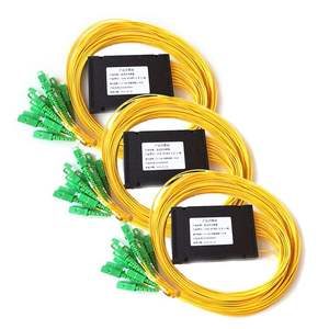 חם מכירה 1x2 1x4 1x8 1x16 1x32 1x64 סיבים אופטיים plc עם תיבת absc fc apc upc עבור 4g wifi 3g רשתות IP - Product Image 1