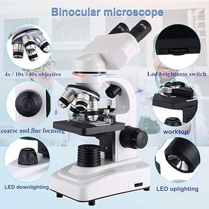 Kính hiển vi hợp chất <span class=keywords><strong>40x</strong></span>-1600x lớp nghiên cứu chuyên nghiệp WF10x và wf25x thị kính kép dẫn ánh sáng cho phòng thí nghiệm - Product Image 6