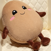 Schattige Custom Zacht Knuffel Fruit Squish Pluche Speelgoed Kussen Katoen Cartoon Dier Voor Baby Slapen