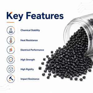 FX 35% Glass Fiber Reinforced PBT Resin-Wear Resistant High Rigidity High Impact Resistance Blow Injection Molding Grade for - Product Image 4
