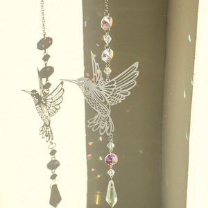 Colector de Sol con Forma de Animal de Colibrí de Acero Inoxidable, Arte <span class=keywords><strong>Deco</strong></span> <span class=keywords><strong>Simple</strong></span> PARA EL Hogar, Dormitorio, Decoración de Pared para Navidad, Estancia de Viento - Product Image 1