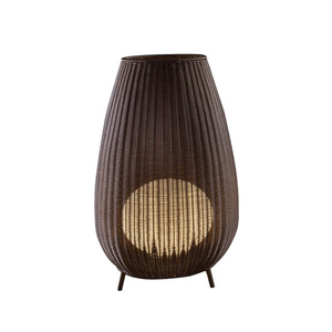 Lampe de sol d'extérieur de style japonais imperméable pour villa, cour, jardin, hôtel, pelouse, lampe en rotin pour terrasse, éclairage pour maison d'hôtes - Product Image 5