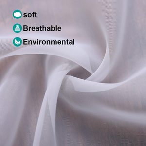 Rideaux de <span class=keywords><strong>porte</strong></span> XinLan en polyester beige semi-transparents avec attache, filtrant la lumière, <span class=keywords><strong>pour</strong></span> portes vitrées modernes - Product Image 3
