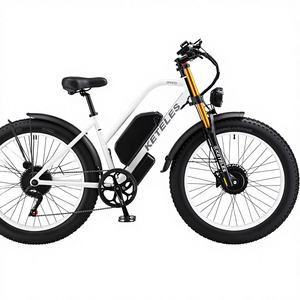 Vélo électrique de montagne haute puissance à suspension avant, 21 vitesses, avec deux moteurs brushless 48V 1000W*2, roues 26*4.0 pouces – Vente en gros USA - Product Image 2