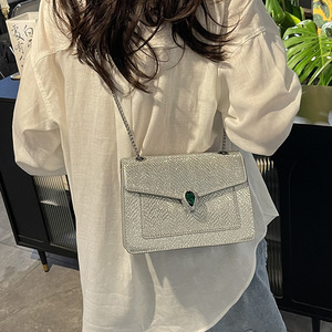 <b>Vintage</b> Shiny Handbags Ladies Chain Shoulder <b>Bags</b> For Evening Party <b>Clutch</b> Purses Silver <b>Bags</b> For Women - Product Image 6