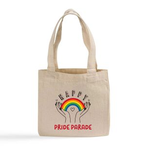 Wholesale Event Souvenir Favor 6 Inch <b>Mini</b> Custom Tote Bags 100% Cotton Personalized Gift Tote Bags - Product Image 1