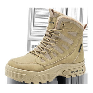 Botas Térmicas Unisex de Invierno, de Cuero Genuino, Impermeables, con Forro de Felpa, Suela Gruesa y Cómoda, Suela Exterior de Goma - Product Image 6