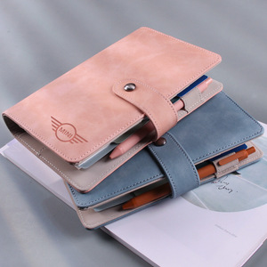 Carnet de notes A6 en cuir à feuilles mobiles, planificateur, Logo personnalisé, Journal quotidien, carnet de notes avec porte-stylo, vente en gros, <span class=keywords><strong>2022</strong></span>, 2023 - Product Image 1