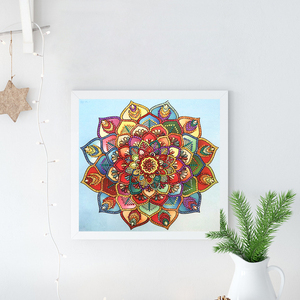 Pittura diamante 5D forma speciale pittura diamante <span class=keywords><strong>mandala</strong></span> fiore diamante ricamo fai da te pittura strass mano adulta - Product Image 3