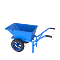 Chariot de transport agricole pliable à 2 roues de qualité export pour ferme et jardin, OEM