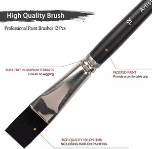 Ensemble de <span class=keywords><strong>pinceaux</strong></span> à manche noir <span class=keywords><strong>pour</strong></span> pinceau aquarelle d'artiste de <span class=keywords><strong>peinture</strong></span> <span class=keywords><strong>acrylique</strong></span>, petit artisanat, <span class=keywords><strong>pinceaux</strong></span> de <span class=keywords><strong>peinture</strong></span> <span class=keywords><strong>pour</strong></span> visage - Product Image 4