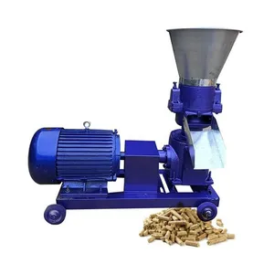 Flat Die Agricultural Residue Poultry Livestock Food Farm Machinery Feed Mill Extruder Animal Pellet Processing Mill Machine