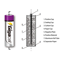 Batería Seca de Zinc-Carbón de Alta Calidad y Gran Potencia, Tamaño C, 1.5V, para Uso Doméstico/Radios Portátiles/Linternas