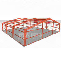 Garage en structure métallique, anti-corrosion, durable, hauteur du sol de 3 à 8 m, atelier/entrepôt privé/commercial, stationnement, assemblage modulaire
