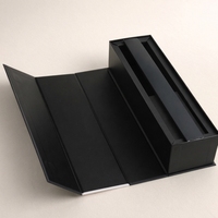 Boîte d'emballage pour diffuseur de parfum, design luxueux, fermeture magnétique personnalisée, boîte cadeau noire et blanche pour ensembles de diffuseurs parfumés