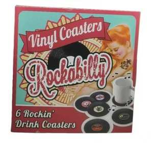 แผ่นรองแก้วไวนิลสไตล์เรโทร ลายเพลงยุค 80 สำหรับป้องกันโต๊ะ ของขวัญสุดพิเศษสำหรับคนรักดนตรี ของขวัญขึ้นบ้านใหม่ - Product Image 3