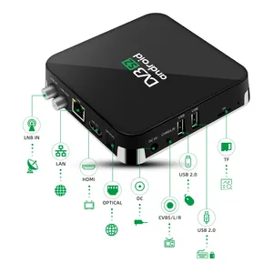 2023 android 11 dvb s2 Set-Top-Box 4K Hybrid Android 11 TV-Box OTT Android Smart Set-Top-Box dvb s2