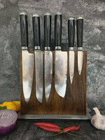 Ensemble de couteaux de cuisine en acier Damas VG10 personnalisable, 6 pièces, ensemble de couteaux de chef