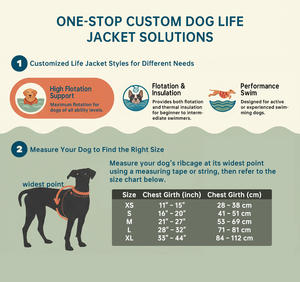 เสื้อชูชีพสุนัขแบบกำหนดเอง สำหรับว่ายน้ำ พายเรือคายัค ทำจากผ้าริปสต็อป ช่วยพยุงตัวสัตว์เลี้ยง พร้อมหูจับ สีเขียวสด - Product Image 4