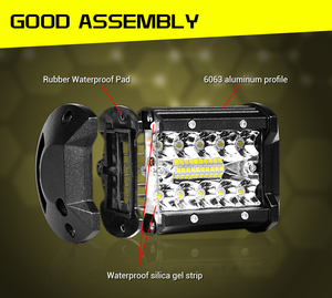 Barre lumineuse LED 60W <span class=keywords><strong>12V</strong></span> pour <span class=keywords><strong>travail</strong></span>, accessoires 4x4 tout-terrain, faisceaux LED pour tracteur, moto, <span class=keywords><strong>projecteur</strong></span> 4 pouces, lampe <span class=keywords><strong>de</strong></span> <span class=keywords><strong>travail</strong></span> - Product Image 2