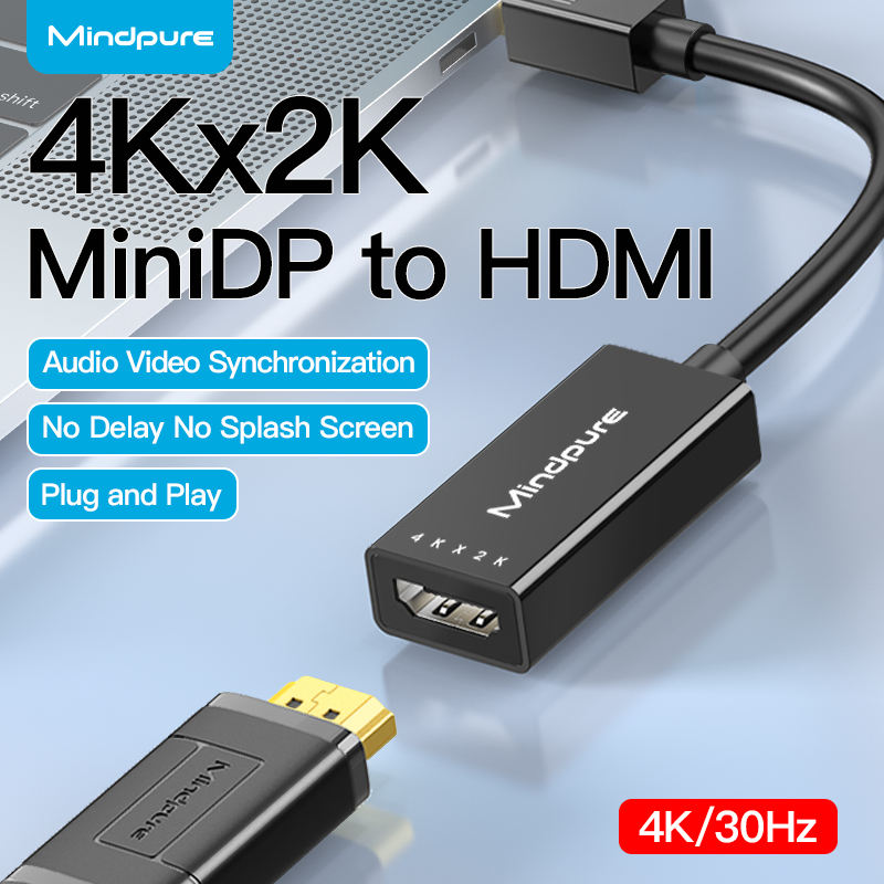 Black-mini DP to HDMl Converter4K*2K