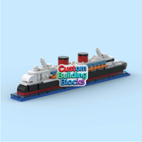 Briques MOC personnalisables, figurines personnalisées de lieux emblématiques, maisons, navires, voitures, animaux, cadeau d'entreprise personnalisé, artisanat créatif promotionnel pour festivals