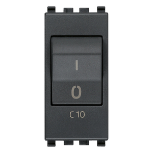 มิเนียเจอร์เซอร์กิตเบรกเกอร์ 1P+N C10 120-230V สวิตช์สีเทา - Product Image 1