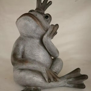 <span class=keywords><strong>Grenouille</strong></span> en résine avec prince héritier princesse artisanat Sculpture modèle usine jardin <span class=keywords><strong>grenouille</strong></span> étang Figurine maison décorative - Product Image 3
