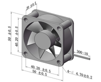 Neuer DC 5020MM Axiallüfter 9000RPM Wasserdichter Doppelkugellager Elektrischer ODM Ladesäulen-Kühlventilator