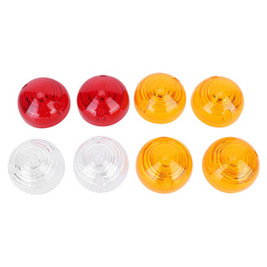 Couvre-feux arrière Land Rover Defender, plastique rouge rond, paire pour 90 110 - Product Image 5
