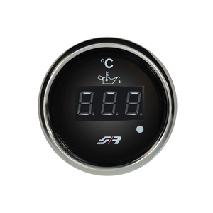 Simoni Racing Chrome Rim Line Moniteur numérique de température d'huile pour voitures Modèle OT/C Thermostat facile à lire - Product Image 1