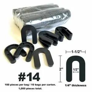 YS Horseshoe Shim Tile Spacers 1/4 1/8 16/1 Inch Plastic Shims Structural Horseshoe U Shaped Tile Shims For Leveling