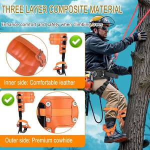 Punte rampicanti dell'albero degli scalatori del palo di legno dello strumento rampicante dell'albero - Product Image 5