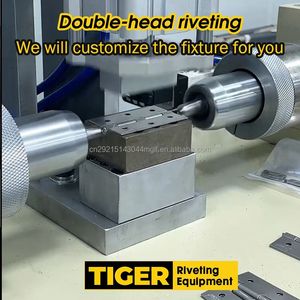 เครื่องรีเวทแบบออร์บิทัลสองหัวแนวนอน TIGER 8-80kn 1-20 มม. ระบบไฮดรอลิก/นิวเมติก สำหรับรีเวทแบบตันและบานพับ - Product Image 4