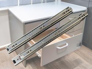 Corredera para Cajón GT48 de 45 mm para Sistema de Gabinetes, Extensión Completa, Capacidad de 45 kg, Acero Galvanizado de 1.2 mm - Product Image 2