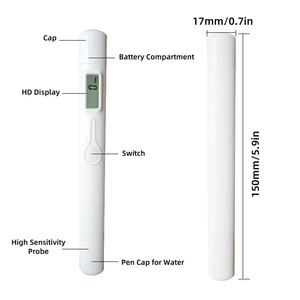 Medidor Digital TDS, 0-9999 <span class=keywords><strong>PPM</strong></span> Faixa, Testador de Qualidade da Água Portátil para Aquários, Hidroponia, Água Potável e Teste Piscina - Product Image 3