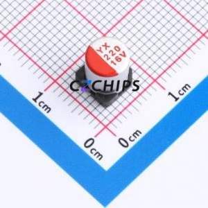 Condensador Sólido SMD SPT1CM221E07TRVZC, D6.3xL7mm (Capacitancia: 220uF) (Precisión: 20%) (Voltaje Nominal: 16V) - Product Image 1
