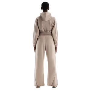 Sudadera Corta con Cierre y Cuello Alto con Logotipo Personalizado para Mujer, con Cordones Ajustables para Atuendos Deportivos Casuales - Product Image 5