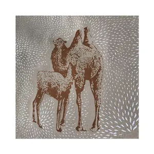 High quality microfiber cloth camel pattern 100% polyester dyed fabric