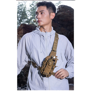 Tactical Chest Bag Military Green Oxford Cloth Waterproof Outdoor Hiking Crossbody Bag - Product Image 2